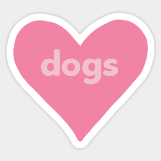 Dogs Heart Sticker